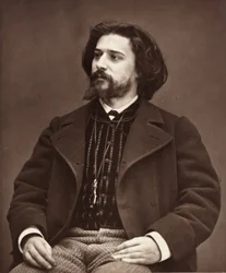 Alphonse Daudet powieściopisarz francuski, 1849-1897, c. 1876.