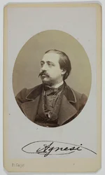 Portret Luigiego Agnesiego, 1833-1875, śpiewaka operowego