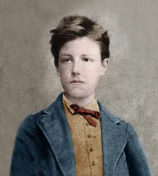 Portret Arthura Rimbauda (1859-1891), na podstawie fotografii Carjata