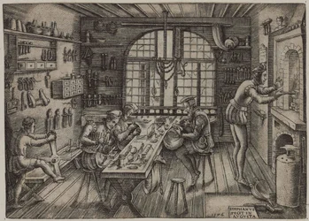 Sklep złotniczy, 1576.