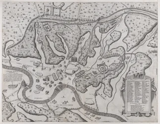 Lustro rzymskiej wspaniałości: Starożytny Rzym i jego wzgórza, z zachodu, 1573., 1573.