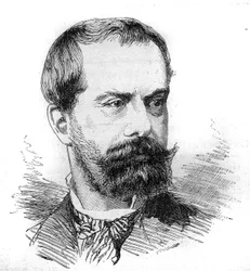 Portret Paula Devesa (1837-1889), francuskiego prawnika i polityka. Grawerowanie Bocour w „”Le Monde Illustré””n°1287 z 26 listopada
