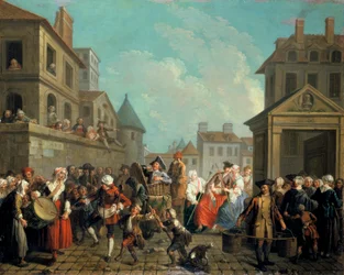 Karnawał na ulicach Paryża, 1757.