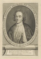 Portret poety Jean-Baptiste de Santeul 1630-1697, um 1700.