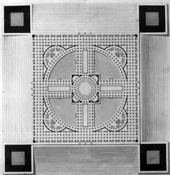 Plan Pałacu Miejskiego - E.L. Boullée.