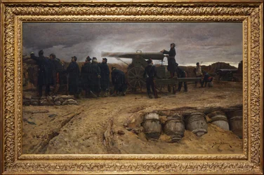 Ciężka artyleria francuska podczas oblężenia Paryża, 1872