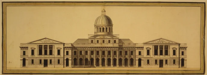 Projekt dla Kapitolu USA, 1793 (tusz, wash i akwarela na papierze)
