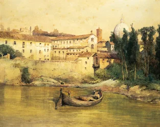 Włochy, Rzym, stary szpital Santo Spirito w Sassia (Saxia), autorstwa Ettore Roesler Franz