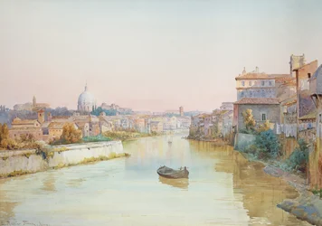 Widok na Tevere z Ponte Sisto