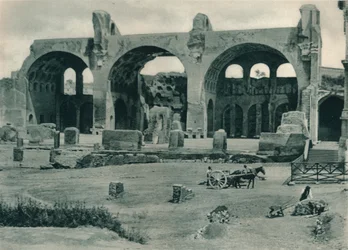 Bazylika Maksencjusza i Konstantyna na Forum Romanum, Rzym, Włochy, 1927
