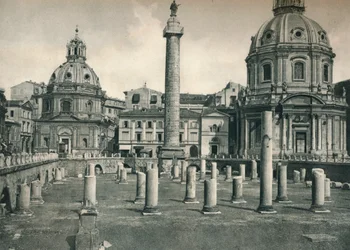 Forum Trajana, Rzym, Włochy, 1927