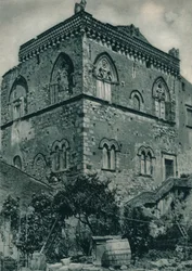 Dom z czasów panowania islamu, Taormina, Sycylia, Włochy, 1927