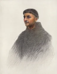 Zakonnik (kolorowa litografia)