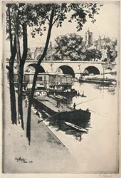 Mycie łodzi, 1915