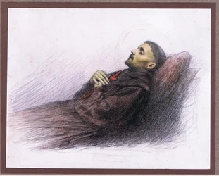 Św. Franciszek na łożu śmierci, 1919