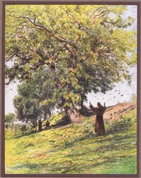 Św. Franciszek przemawia do ptaków, 1919