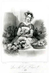 Sprzedawca kwiatów, c. 1840