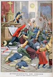 Masakra w kościele Moukden, Mandchourie, Chiny, 1900