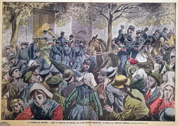 Wydalenie księży z ich prezbiteriów w Finistere w Bretanii, ilustracja z czasopisma "Le Pelerin", 27 października 1907 r.
