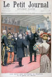 Wizyta króla Szwecji w Paryżu, 1900.