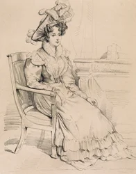 Portret Harriet Smithson, irlandzkiej aktorki i pierwszej żony francuskiego kompozytora Hectora Berlioza
