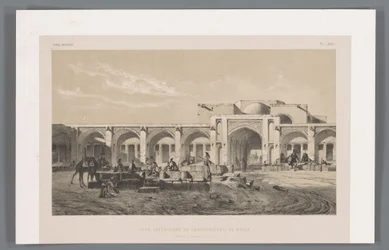 Dziedziniec karawanseraju Mahyar Cour interior du caravanserail de Mayar (route d