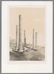 Ruiny Persepolis Persepolis (tytuł na obiekcie) Perskie pejzaże (tytuł serii) Perse modern (tytuł serii)
