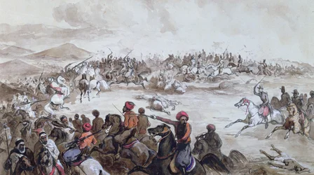 Pojmanie plemienia Abd el-Kadera (1808-83) przez Henryka d