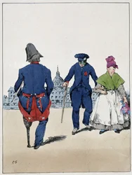 Les Invalides - w „Souvenirs d’un loâneur” Eugène Forest, ok. 1830.