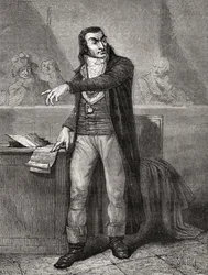 Antoine Quentin Fouquier-Tinville (1746-95), grawerowane przez Blanpaina