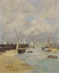 Odpływ w Trouville, 1895