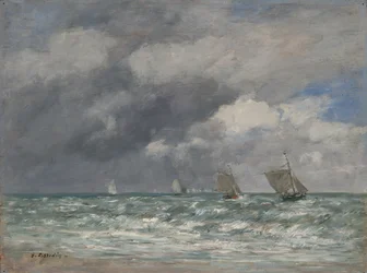 Żaglówki w pobliżu Trouville, ok. 1885-90