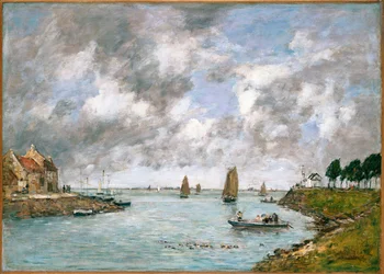 Ujście rzeki Somme, St. Valery-sur-Somme, 1891