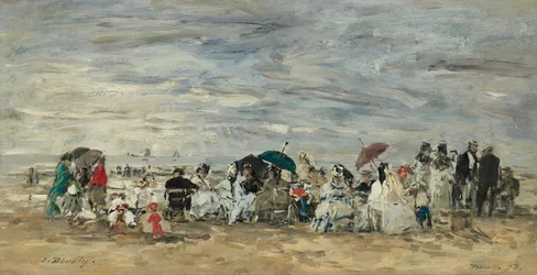 Trouville, scena na plaży