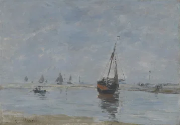 Trouville podczas odpływu, ok. 1888-95