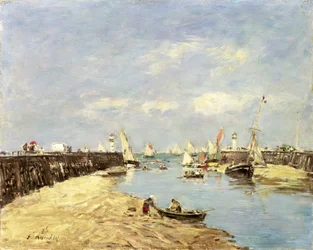 Trouville, molo i basen, 1896