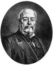 Francois-Achille Bazaine, rycina według zdjęcia Maunoury