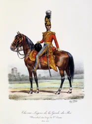 Lekkie konie gwardii królewskiej, Maréchal-des-Logis de 1er Classe, 1814-15