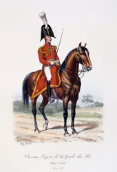 Lekkie konie gwardii królewskiej, mały mundur, 1814-15