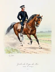 Ochroniarze króla, strój karuzeli, 1815
