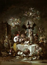 Alegoryczny kaprys. Chciwość, 1852