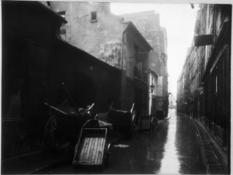 La rue de Bievre - fotografia: Eugene Atget