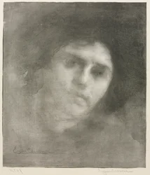 Madame Eugène Carrière (duży talerz)