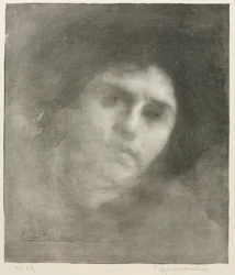 Duży talerz Madame Eugène Carrière, 1893.