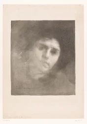 Portret Madame Carriere Pani Eugene Carriere
