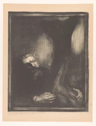 Portret Rodina z rzeźbą Rzeźbiarz Rodina