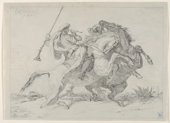 Starcie mauretańskich jeźdźców, 1834.