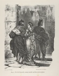 Faust próbuje uwieść Małgorzatę Goethe, Faust, 1825-27., 1825-27.