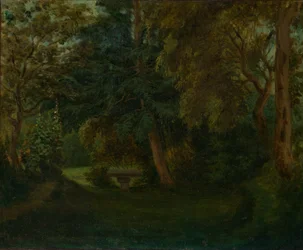 Ogród George Sand w Nohant, ca. 1842-43.