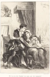 Hamlet i królowa (Akt III, scena IV)